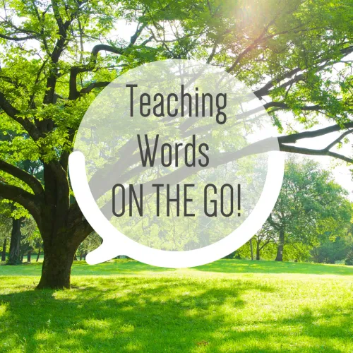 Teaching words ON THE GO!